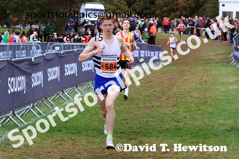 Mens Under-17s 2024 National Cross Country Relays, Berry Hill Park, Mansfield.   Photo: David T. Hewitson/Sports for All Pics